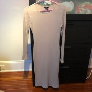 Over the knee long sleeve dress